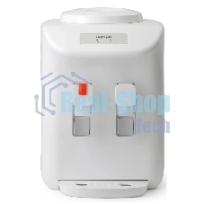 Кулер для воды Vatten D27WE, настольный, НАГРЕВ/ОХЛАЖДЕНИЕ ЭЛЕКТРОННОЕ, 2 крана, белый, 7025