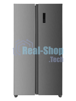 Холодильник Kraft KF-MS5701XI серый двухкамерный 372/198л морозилка сбоку, Side by Side