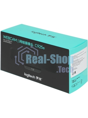 Веб-камера Logitech C925e 1920x1080, 30 кадр/с, USB Type-A, микрофон (2 шт, шумоподавление), автоматическая фокусировка, автоосвещение, шторка приватности, универсальное крепление
