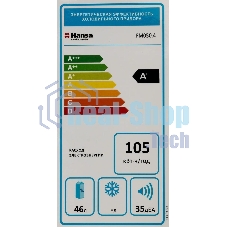 Холодильник Hansa FM050.4 белый однокамерный 41/5л морозилка сверху