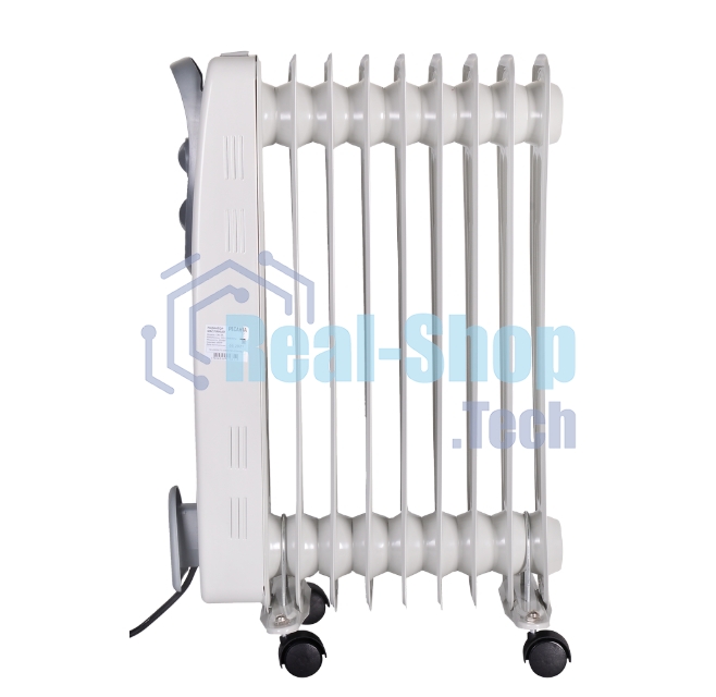 Обогреватель масляный Ресанта ОМ-9А (9 секций), белый, 2000 Вт, 20 м2, термостат 67/3/16