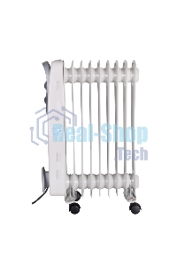 Обогреватель масляный Ресанта ОМ-9А (9 секций), белый, 2000 Вт, 20 м2, термостат 67/3/16