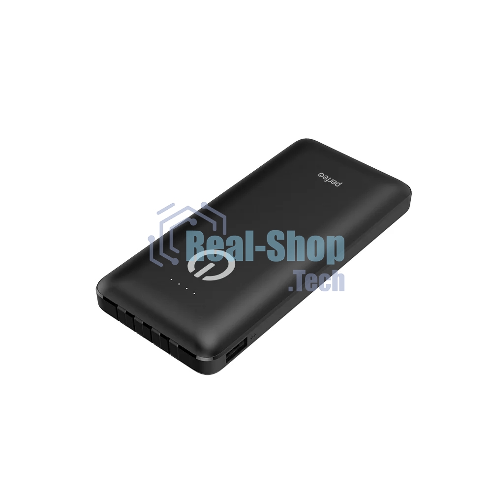 Портативный аккумулятор Powerbank Perfeo ABSOLUTE 10000mah In Micro usb,USB /Out USB,Micro usb,Type-C,Lightning, 2.1А/ черный (PF_B4878)