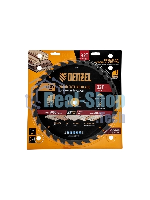 Пильный диск по дереву Denzel ф305 х 32 мм, 32 зубьев