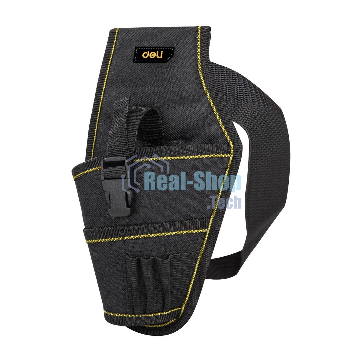 Поясная сумка-кобура монтажника Deli DL430004 260 x 150 мм, 4 кармана, ткань Оксфорд 600D