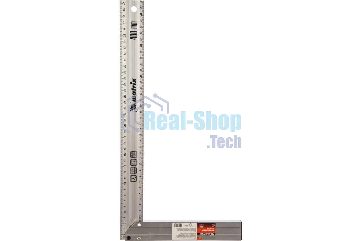 Угольник Matrix, 400 мм, алюминиевый, литой