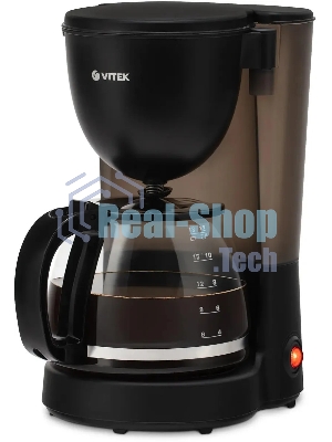 Кофеварка капельная Vitek Prive VT-8380 черный, исп. кофе - молотый, 1.25 л, 600 Вт