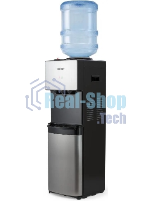 Кулер для воды Hotfrost V400BS, верхняя загрузка, нагрев 90 °С, охлаждение 10 °С, серебристый/черный