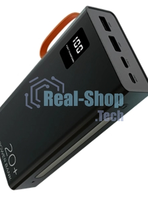 Портативный аккумулятор More choice (4620202550569) PB22-20 с кабелем 2USB 2.1A - 20000mAh черный