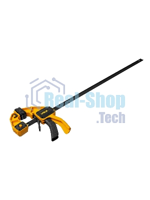 Струбцина Denzel F-образная, быстрозажимная, 600 х 80 мм, усиленный нейлоновый корпус