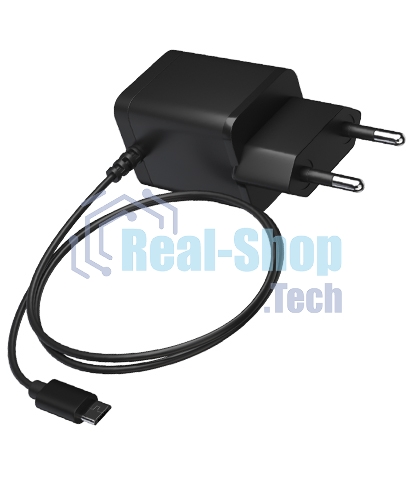 Сетевое зарядное устройство Maxvi A202M 2хUSB 2А 10W + литой кабель MicroUSB 1.2м, черный