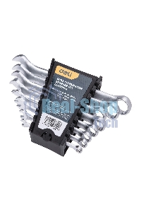 Набор комбинированных гаечных ключей 8 шт Deli DL130008A Спецификация: 6 мм, 8 мм, 10 мм, 12 мм, 14 мм, 15 мм, 17 мм, 19 мм. Матовая хромированная поверхность. Пластиковая упаковка.