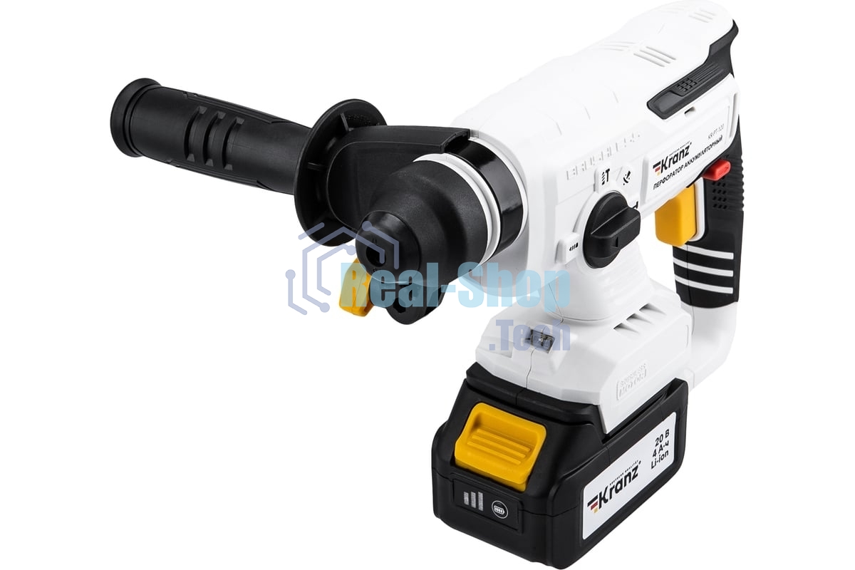 Перфоратор Kranz KR-PT-120, SDS-plus, 20 В, 2,2 Дж, от аккумулятора