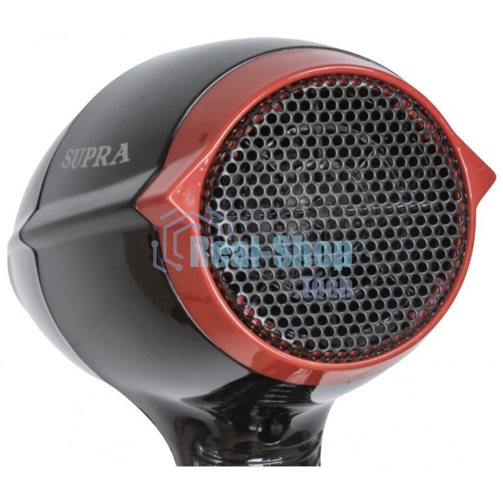 Фен SUPRA PHS-2017M черный/красный