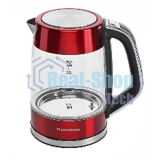 Чайник электрический Thomson K20ES-2001 GLASS 1.7L RED