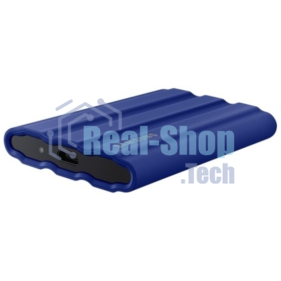 Внешний SSD Samsung T7 Shield, 2TB, USB 3.2 Gen 2 Type-C, R/W 1050/1000, синий
