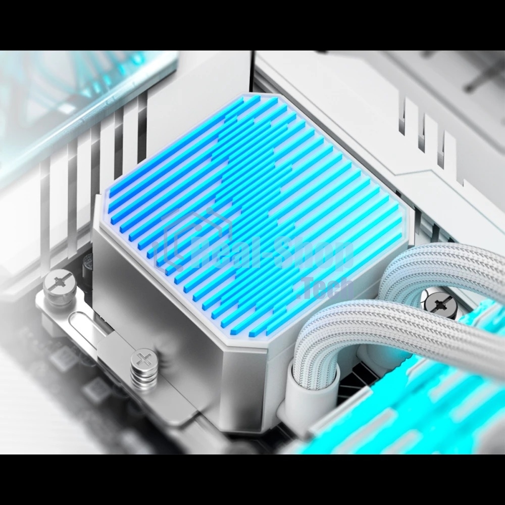 Система жидкостного охлаждения ID-Cooling DX240 Max белый 120мм алюминий+медь 2150rpm 32.5db 4-pin 300W