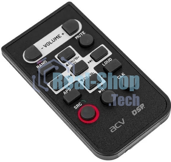 Автомагнитола ACV ADX-903BM, 1 DIN, Bluetooth, USB Type-A, AUX, пульт ДУ
