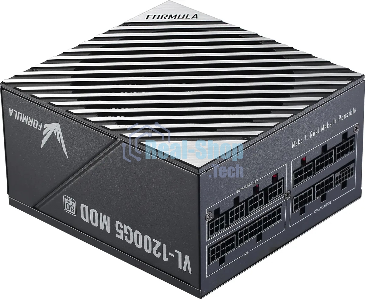 Блок питания Aerocool/Formula ATX 1200W VL-1200G5 MOD Gen5 RTL, 1200Вт, 80 PLUS Gold, 140мм, модульный, серый и черный