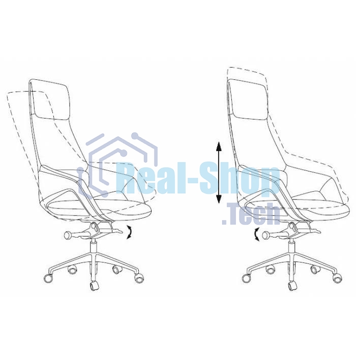 Кресло руководителя Бюрократ DAO-2 белый кожа с подголов. крестов. алюминий, упаковка в 2 короба