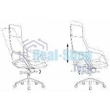 Кресло руководителя Бюрократ DAO-2 белый кожа с подголов. крестов. алюминий, упаковка в 2 короба