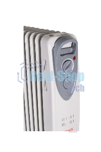 Обогреватель масляный Ресанта ОМ-9А (9 секций), белый, 2000 Вт, 20 м2, термостат 67/3/16