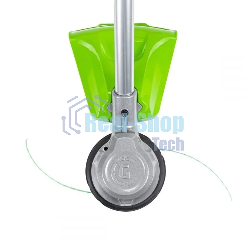 Триммер аккумуляторный GreenWorks GD82LTk5, 82V, 40 см, бесщеточный, с 1хАКБ 5 А·ч и ЗУ (2110607UB)