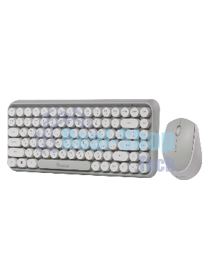 Комплект клавиатура+мышь Smartbuy 626376AG беспроводной, USB, 1000 DPI, белый