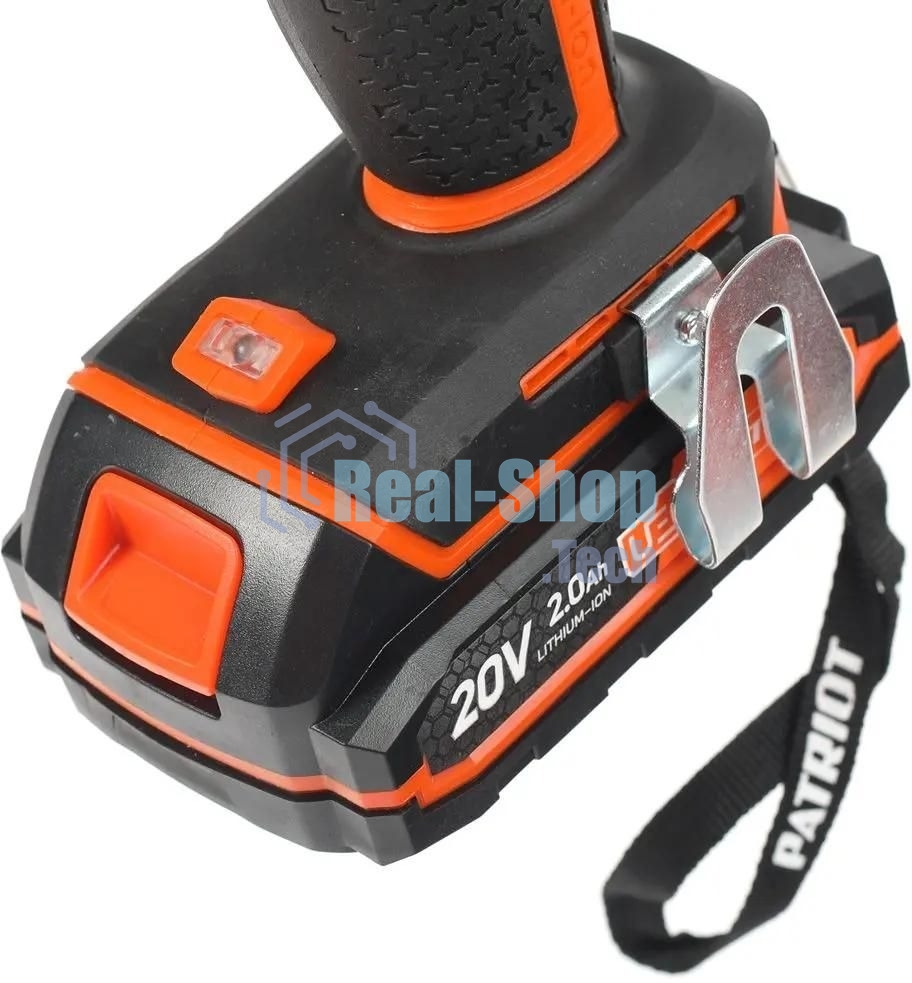 Дрель-шуруповерт аккумуляторная Patriot BR 203UES, Аккумуляторная, 20В, 2 АКБ, Кейс