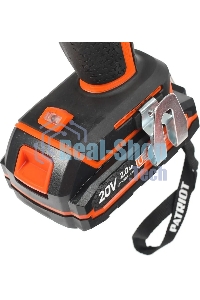 Дрель-шуруповерт аккумуляторная Patriot BR 203UES, Аккумуляторная, 20В, 2 АКБ, Кейс