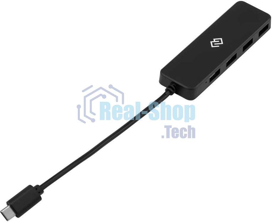 USB-разветвитель Digma DHUB-4USB-C-2.0, USB-C, USB 2.0 4порта, USB