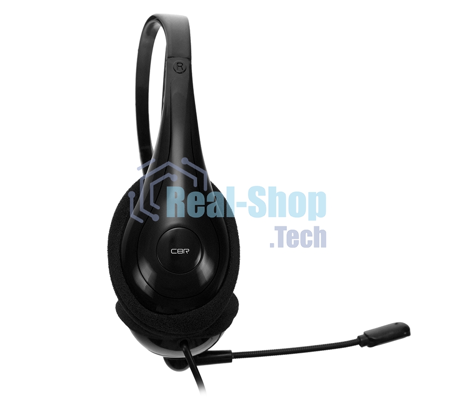 Гарнитура проводная CBR CHP 353M Black, проводная стерео, микрофон с шумоподавл., USB, регул. оголовья, длина кабеля 2,2 м, черный