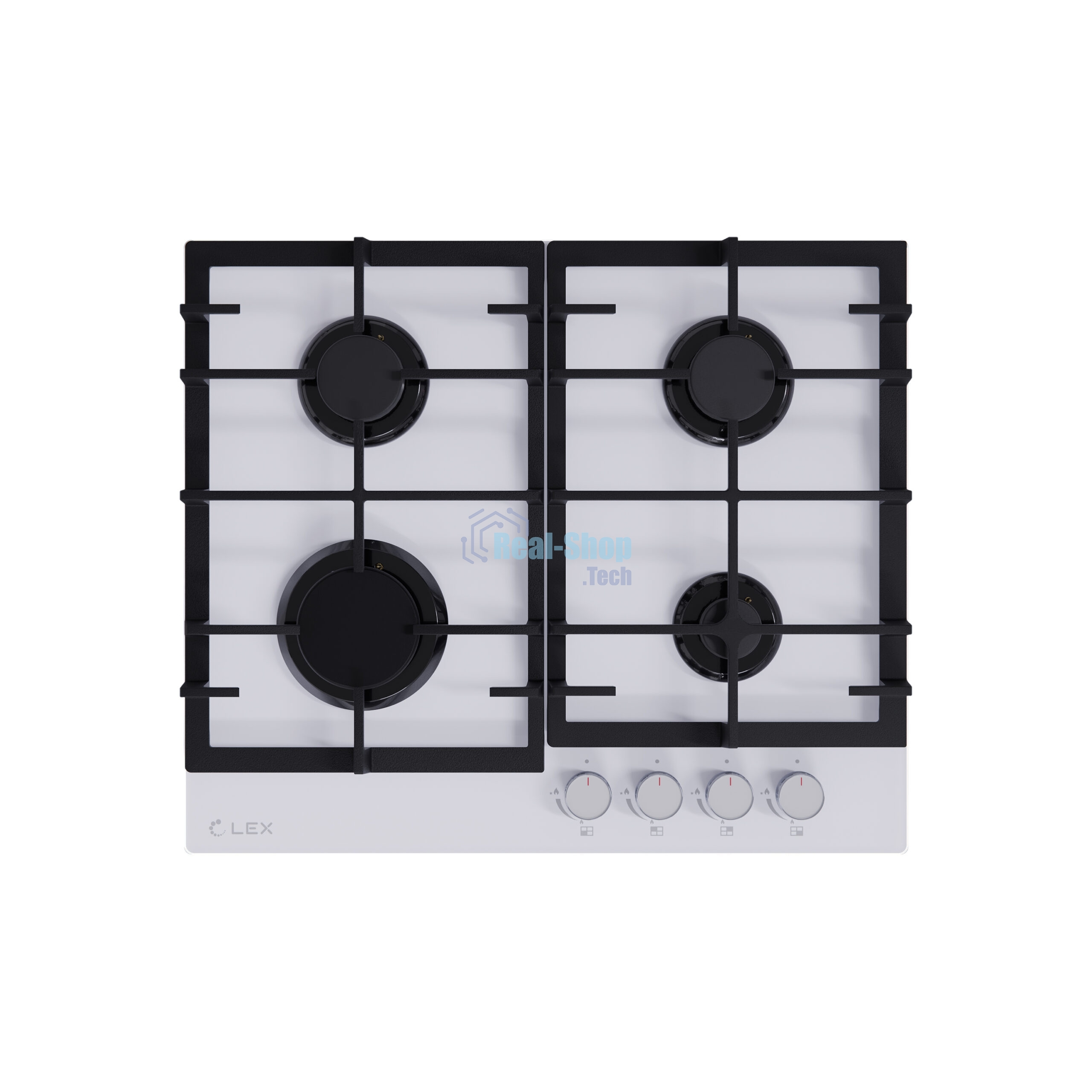 Газовая варочная панель LEX GVG 642-1 WH независимая, белый