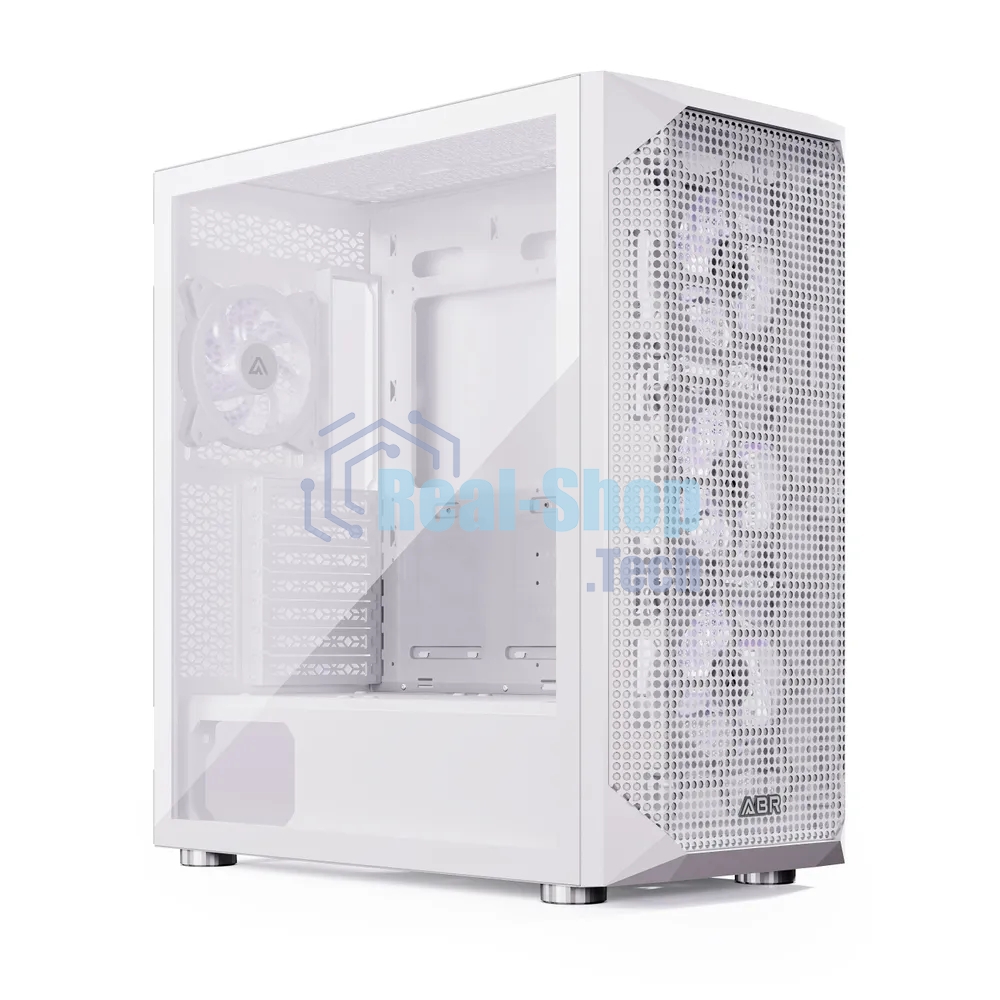 Компьютерный корпус ABR Quantum белый (1хUSB Type-C, 2хUSB 2.0, HD Audio, 4xRGb Fan, ATX, E-ATX)