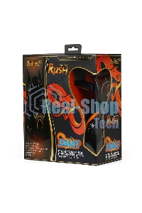 Гарнитура проводная игровая RUSH COBRA, динамики 40мм, велюровые амбушюры, черный/оранжевый (SBHG-1100)