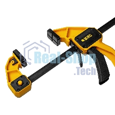 Струбцина Denzel F-образная, быстрозажимная, 600 х 80 мм, усиленный нейлоновый корпус