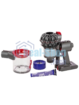 Пылесос Dyson V8 Absolute SV25 желтый/никель, питание от аккумулятора, 115 Вт, уборка сухая, пылесборник 0,54 л
