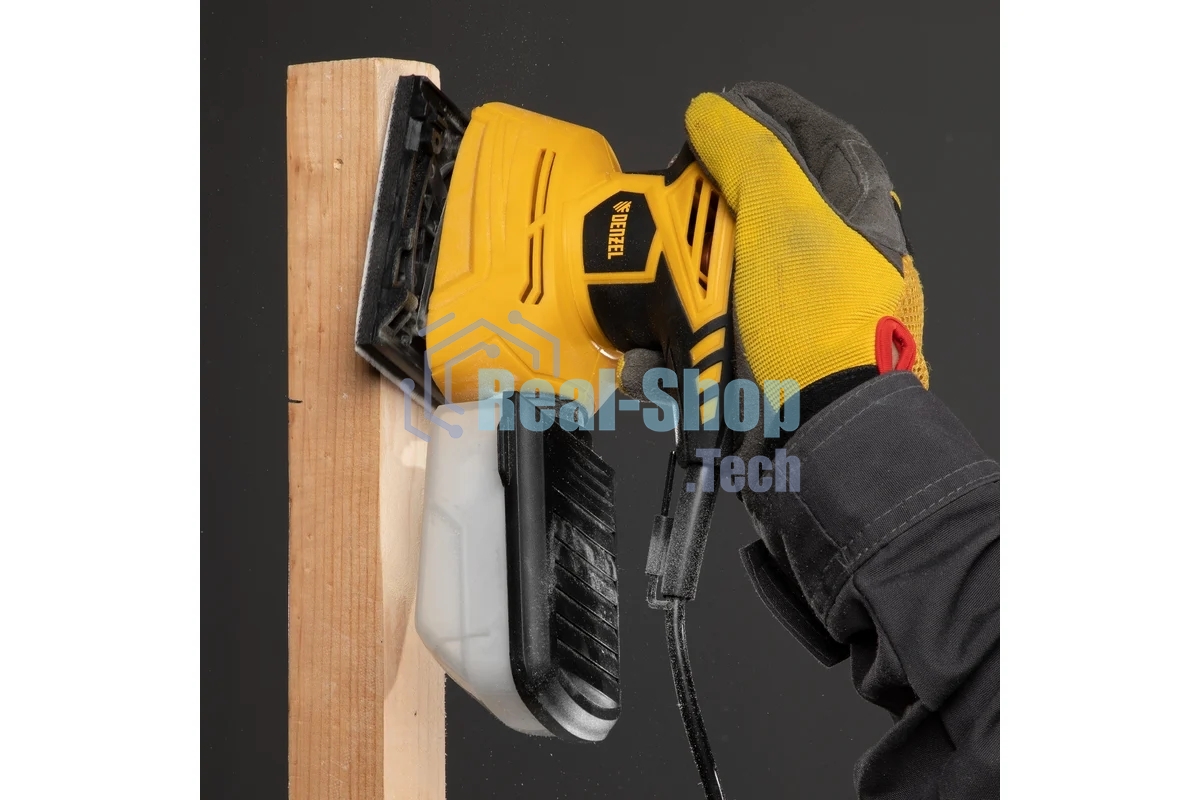 Вибрационная шлифовальная машина Denzel 2 в 1 VDS-2, 130 Вт, 14000 об/мин