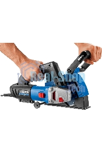 Штроборез ЗУБР ЗШ-П30-1400 ПСТКглуб. 30 мм, 125 мм, подключ. пылесоса, плавн пуск, 1400 Вт, кейс