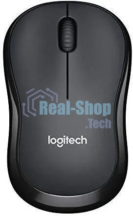 Мышь беспроводная Logitech B175 черный, 1000 dpi, радиоканал, USB, кнопки - 3