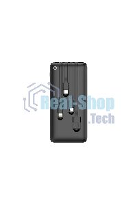 Портативный аккумулятор Powerbank Perfeo ABSOLUTE 10000mah In Micro usb,USB /Out USB,Micro usb,Type-C,Lightning, 2.1А/ черный (PF_B4878)