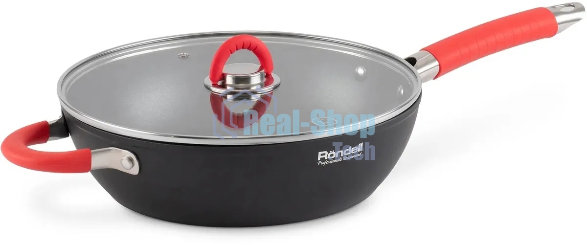 Сотейник Rondell Passion RDA-1933 d=28 см, (с крышкой) черный