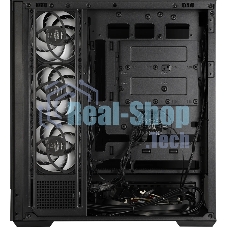 Компьютерный корпус ZALMAN P40 DS, ATX, черный, WINDOW, 9.1-inch LCD screen, 2xCombo(2.5” or 3.5”), 1x2.5”, 1xUSB TYPE-C, 2xUSB 3.0, SIDE 3x120мм ARGb, REAR 1x120мм ARGb