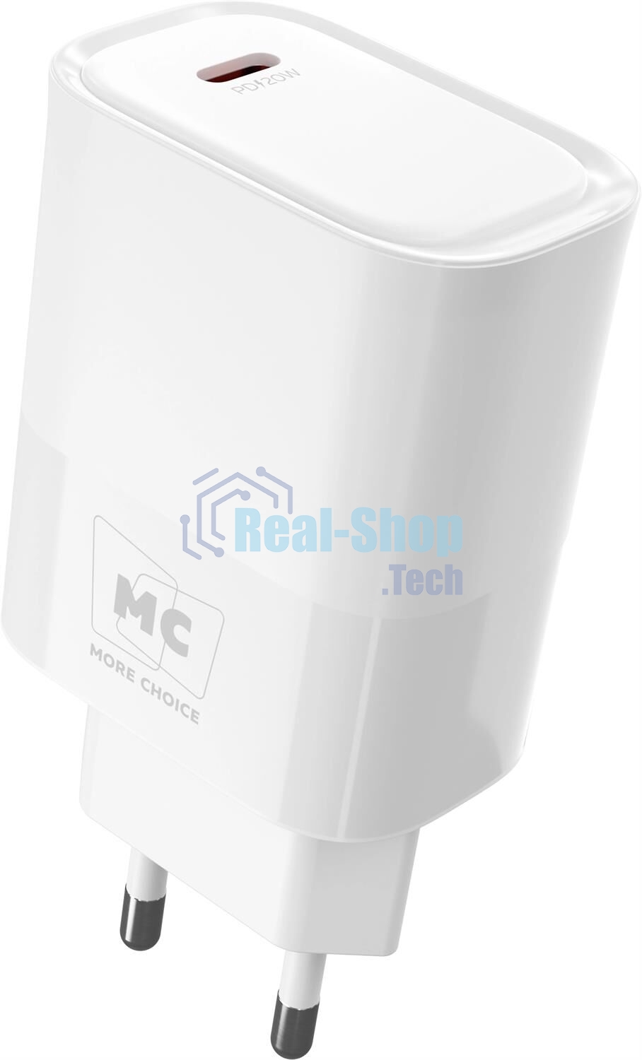 Сетевое зарядное устройство MORE CHOICE (4620202553485) NC67i СЗУ 1Type-C 3.0A PD 20W, белый