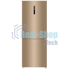 Холодильник Haier C4F744CGGU1 золотистый двухкамерный 303/136л морозилка снизу, No Frost