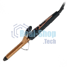 Щипцы для завивки волос DELTA LUX DL-0630 черный/бронзовый, 19 мм, 180 °C, 1 режим