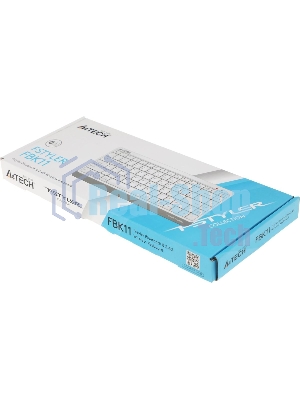 Клавиатура беспроводная A4Tech Fstyler FBK11 USB, Bluetooth/Радиоканал, белый/серый