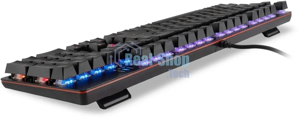 Клавиатура проводная Oklick 990 G2 (1875240), USB, черный