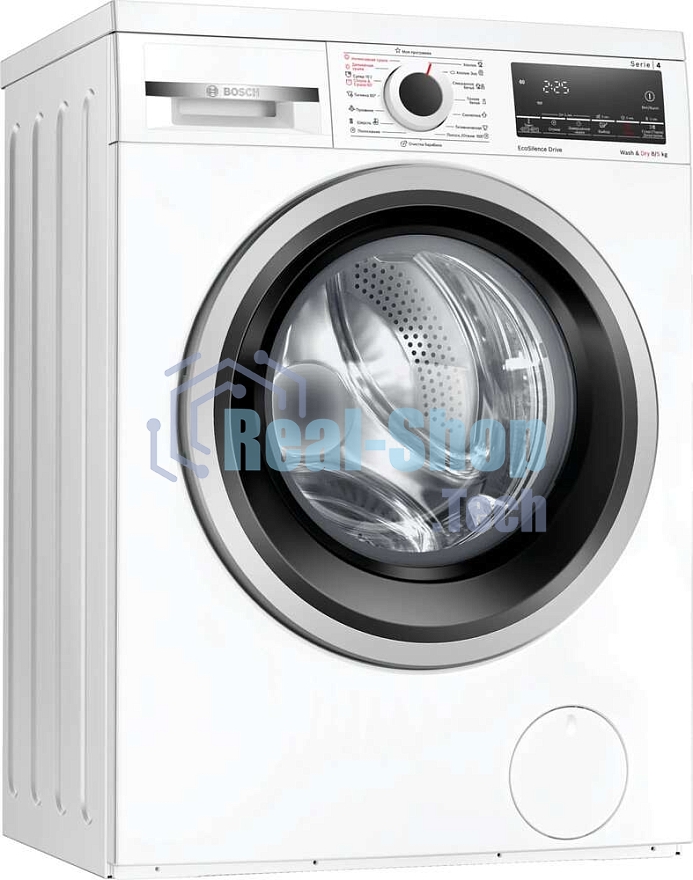 Стирально-сушильная машина Bosch WDS28460ME белый, загрузка фронтальная 8 кг, 1400 об/мин., класс: А