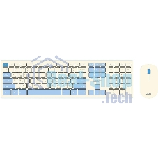 Комплект клавиатура + мышь Acer OCC205 беспроводной USB, 1200 dpi, белый/голубой